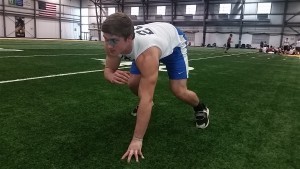 Ben Stille was among the well-known recruits at the recent Blue Grey Regional Combine held at the training facility for the Kansas City Chiefs.