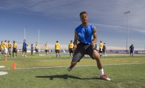 Promising prospect K.J. Sapp was among the many recruits in attendance at the recent Blue-Grey All-American Combine outside of Denver (CO).