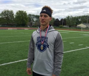 Western Michigan commit Marcus Hayes was one of the top prospects in attendance at the recent Blue-Grey All-American Combine.